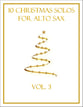 10 Christmas Solos for Alto Sax (Vol. 3) P.O.D. cover